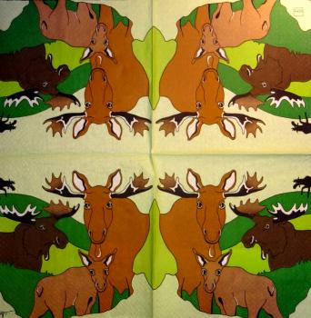 032 Deer - 3-ply - Künstler
